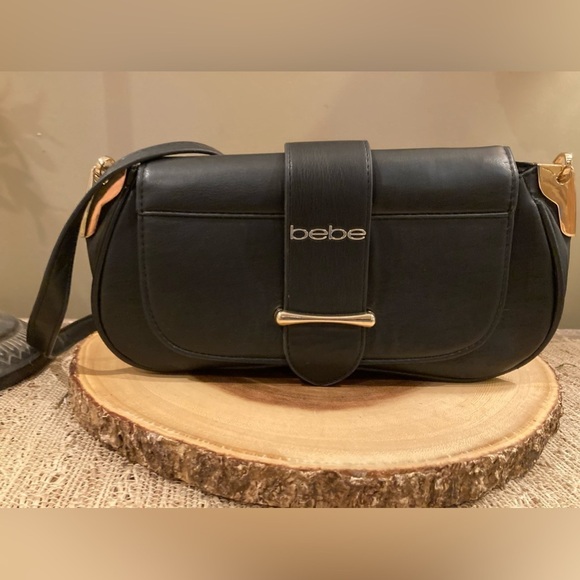 Bebe Women's Saint Lamby Crossbody Bag (Black, New) - Picture 5 of 8